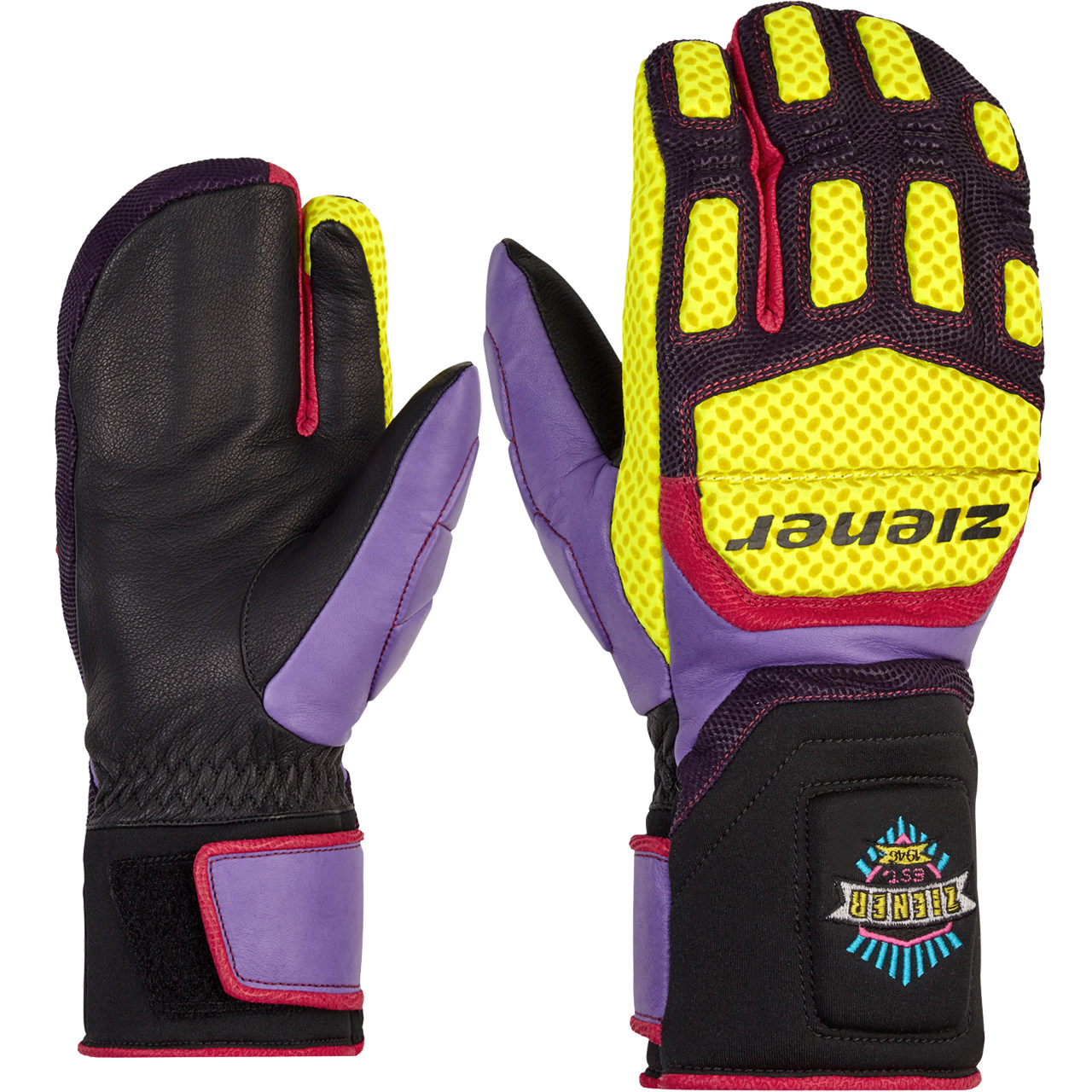 Ziener Men Lobster Glove SPEED WARM mulitcolor |Men skiwear | Skiwear |  Alpine Skis