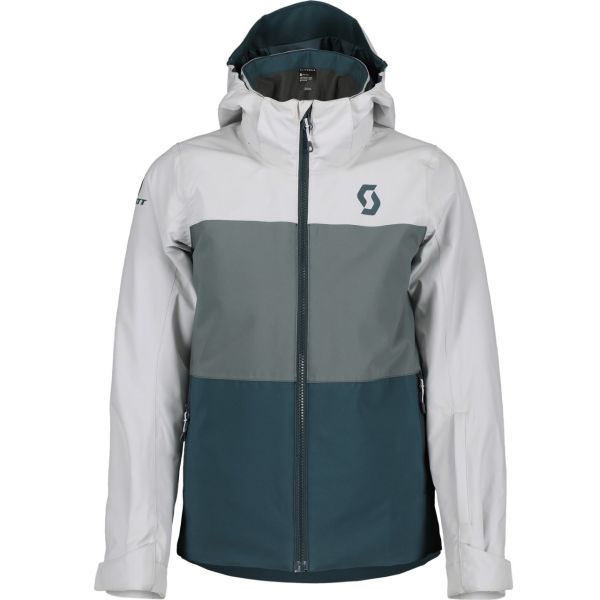 Scott Boys Jacket ULTIMATE DRYO 10 light grey/grey green, Kids skiwear, Skiwear, Alpine Skis