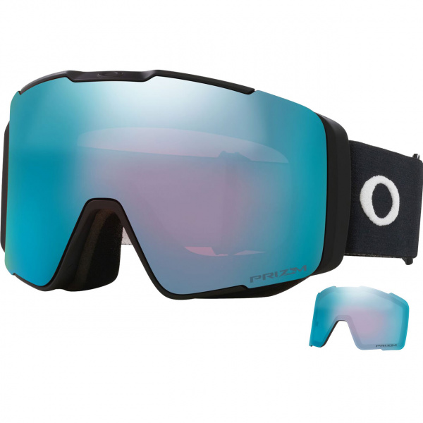 Oakley flight deck matte black goggles with prizm sapphire iridium lenses sales