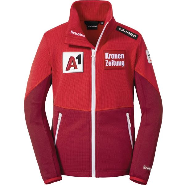 Schöffel Junior ÖSV Fleece Jacket LONDRON barbados cherry |Kids skiwear | | Alpine | XSPO.com