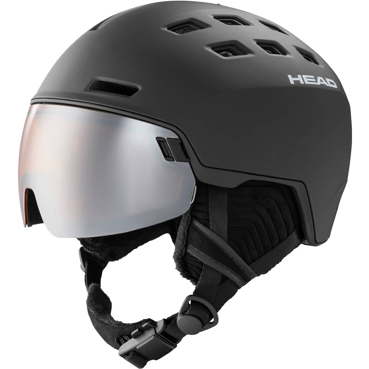 Head, Radar casque de ski avec visière unisexe Black noir