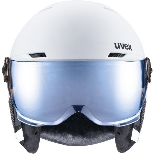 Uvex Rocket Jr. Visor white-black matt |Uvex Ski Helmets